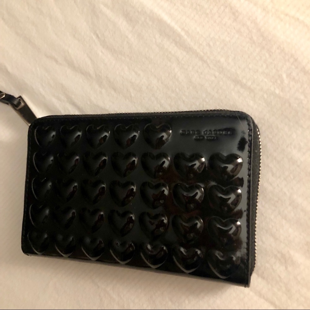 Marc Jacobs Embossed Heart Wristlet